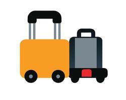 Travel luggage icon vector