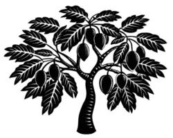 hermosa árbol ilustración vector