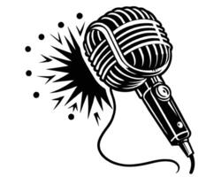 Microphone icon design vector