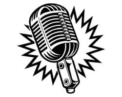 Microphone icon design vector