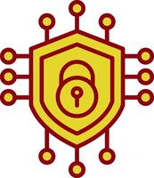 Security Vintage Icon Design vector