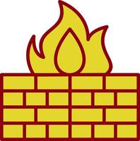 Firewall Vintage Icon Design vector