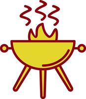 Grill Vintage Icon Design vector