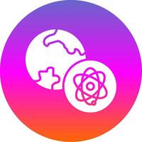 Sci Fi Glyph Gradient Circle Icon Design vector