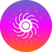 Black Hole Glyph Gradient Circle Icon Design vector