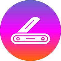 Multitool Glyph Gradient Circle Icon Design vector