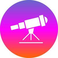 Stargazing Glyph Gradient Circle Icon Design vector