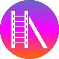 Ladder Glyph Gradient Circle Icon Design vector