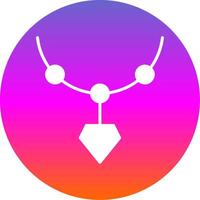 Locket Glyph Gradient Circle Icon Design vector