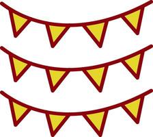 Bunting Vintage Icon Design vector