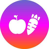 Healthy Eating Glyph Gradient Circle Icon Design vector