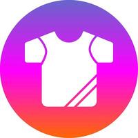 shirt Glyph Gradient Circle Icon Design vector