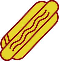 Hot Dog Vintage Icon Design vector