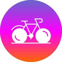 Bicycle Glyph Gradient Circle Icon Design vector