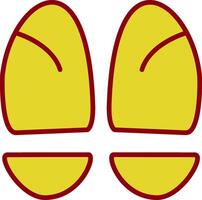 Footprint Vintage Icon Design vector