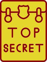 Top Secret Vintage Icon Design vector