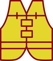 Life Vest Vintage Icon Design vector