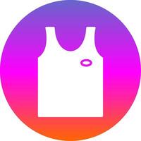 Tank Top Glyph Gradient Circle Icon Design vector