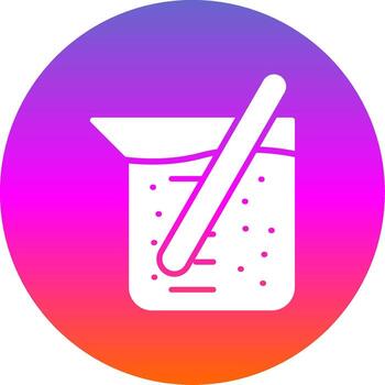 Agitator Glyph Gradient Circle Icon Design vector