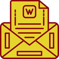 Envelope Vintage Icon Design vector