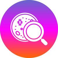 Petri Dish Glyph Gradient Circle Icon Design vector