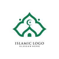 Mosque icon illustration design template vector