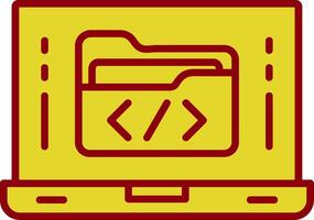 Software Development Vintage Icon Design vector