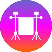 Chroma Glyph Gradient Circle Icon Design vector