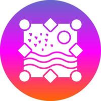 Photo Gallery Glyph Gradient Circle Icon Design vector