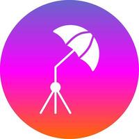 Umbrella Glyph Gradient Circle Icon Design vector