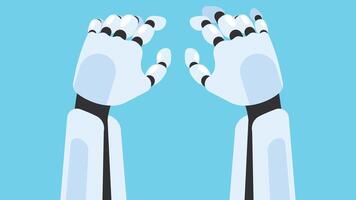 Robot technology in different future industry vector