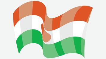 país bandera icono aislado ilustración vector