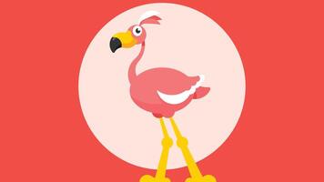 pájaro personaje dibujos animados para niños colorante libro ilustración vector