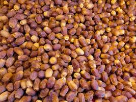 Top View of Organic Dried Dates Khajoor - Arabic Natural Diet photo
