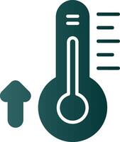 Thermometer Glyph Gradient Icon vector