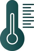 Thermometer Glyph Gradient Icon vector