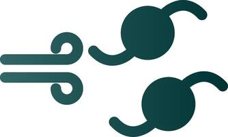 Hurricane Glyph Gradient Icon vector