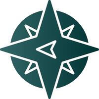 West Glyph Gradient Icon vector