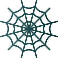 Spider Web Line Gradient Icon vector