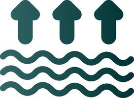 Arrows Glyph Gradient Icon vector