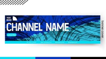 Cover banner Template blue and Black color style Grunge design, Design a creative graphic banner for a web application. vector
