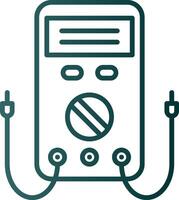 Multimeter Line Gradient Icon vector