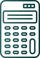 Scientific Calculator Line Gradient Icon vector