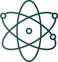 icono de gradiente de línea de ciencia vector