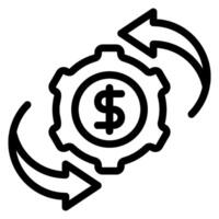 digital asset management line icon vector