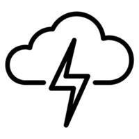 cloud line icon vector