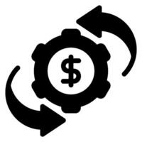 digital asset management glyph icon vector