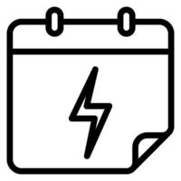 calendar line icon vector