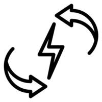 circular arrows line icon vector