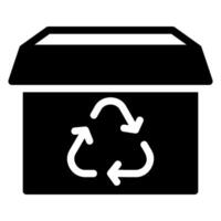 reciclar glifo icono vector